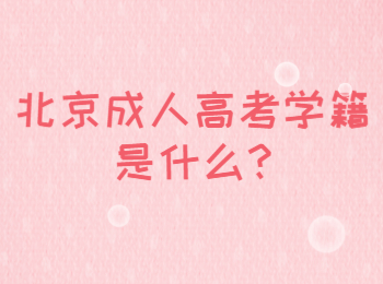 北京成人高考學籍是什么