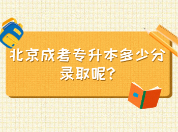 北京成考專升本多少分錄取呢
