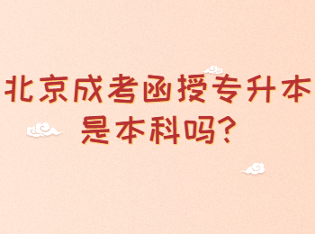 北京成考函授專升本是本科嗎