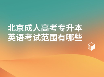 北京成人高考專升本英語